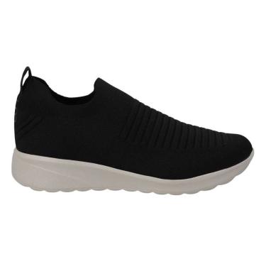 Imagem de Tênis Usaflex AP19001 Feminino Preto casual tecido leve