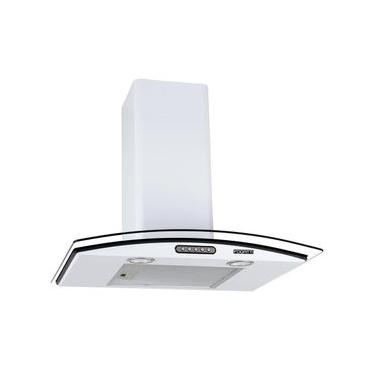 Imagem de Coifa de Parede Fogatti Vidro Curvo Slim 60cm em Vidro com LED Branco 110V