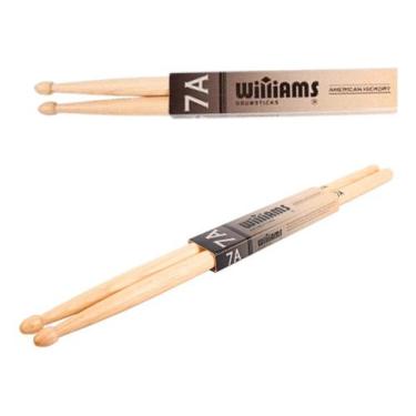 Imagem de Baqueta 7A Williams American Hickory Madeira Cor Natural