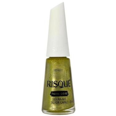Imagem de Esmalte Metálico Doura-me Se For Capaz Risque 8ml - Risqué