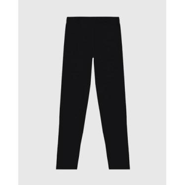 Imagem de Calça legging infantil em cotton malwee kids, Preto, 6