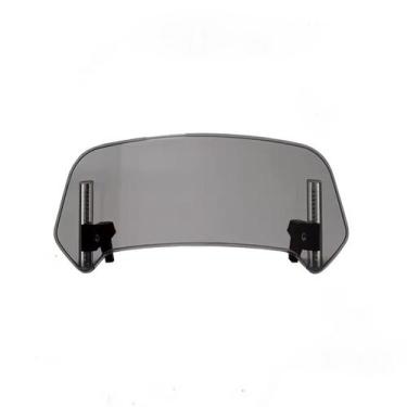 Imagem de Bolha Defletor Moto Regulagem Grande Universal Parabrisa Cor:Fumê - Tr