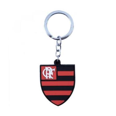 Imagem de Chaveiro Borracha Flamengo com Brasão Oficial - Minas de Presentes
