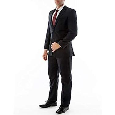 Imagem de Terno Oxford Premium , Slim , Preto - Camisaria Soares