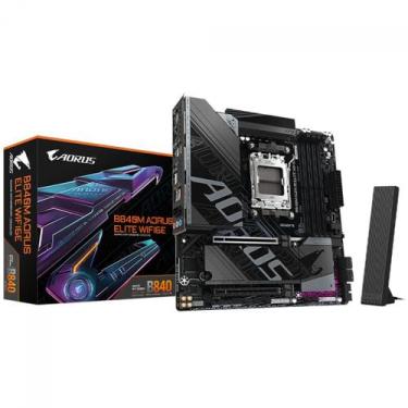 Imagem de Placa Mãe Gigabyte B840M AORUS Elite WIFI6E, Chipset B840, AMD AM5, MA
