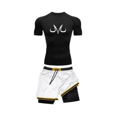 Imagem de Conjunto De Treino Masculino Com Estampa De Anime, Calças De Compressã