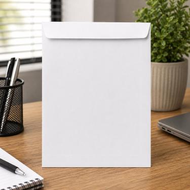 Imagem de Envelope  Caixa 250 Envelopes 240X340 Protecao Contra Amassados Papel Branco