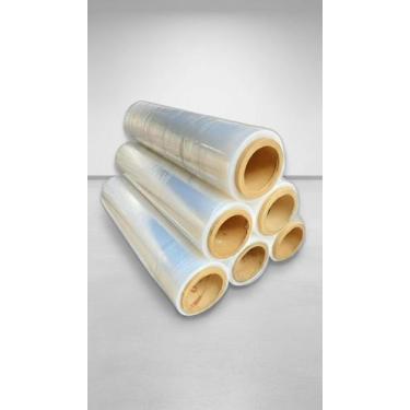 Imagem de Kit 6 Bobinas Filme Stretch 500mm x 25 Micras Virgem - Congratulations