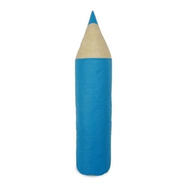 Imagem de Puff Infantil Lápis em material sintético Azul Turquesa - Phoenix Puff