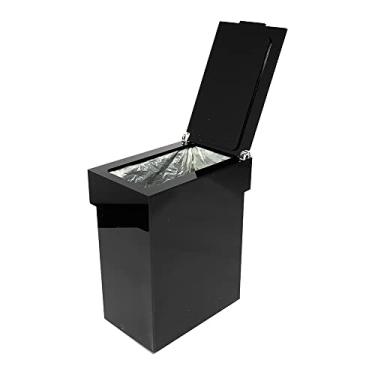 Imagem de Lixeira Acrílico 6 Litros com Tampa e Abertura Vertical