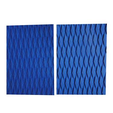 Imagem de 2x Groove Pattern Prancha de Surfe Tração Almofadas de Cauda, Azul