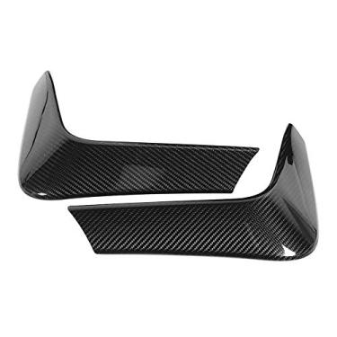 Imagem de Qiilu Carro Divisores Traseiros, Fibra de Carbono Para-choque Traseiro Espelhos Cantos Anti-Crash Cornerite Valance Flaps Serve para F80 M3 e 2015-2019 F82 F83 2015-2020