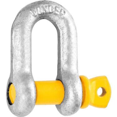 Imagem de Manilha P/ Cabo De Aço 1/4"" Reta Pesado Galv Vonder Plus