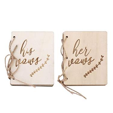 Imagem de 2 folhetos de festa de cerimônia de casamento,Livro de votos de casamento, livretos de votos para ele e para ela para presentes de chá de noiva de casamento (3)