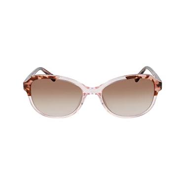 Imagem de ANNE KLEIN AK7078 Óculos de sol ovais femininos, cristal blush, tamanho único