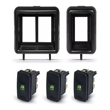 Imagem de Botões E Moldura Vidro Elétrico Gol Quadrado 1987 até 1996