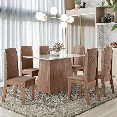 Imagem de CONJUNTO SALA DE JANTAR LUANDA 1,35 COM 6 CADEIRAS AMEND 73B