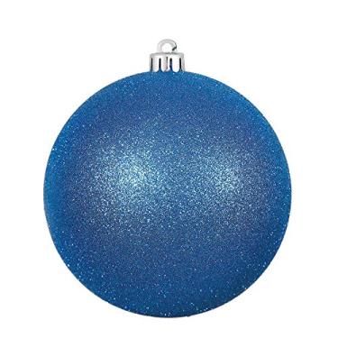 Imagem de Vickerman Ornamento de bola de glitter azul, 25,4 cm (10")