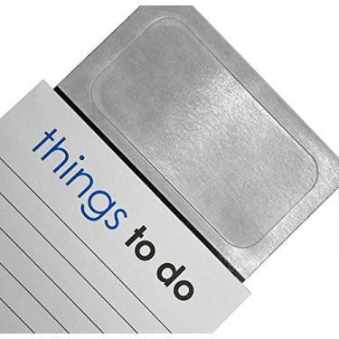 Imagem de Bloco de notas com autoadesivo magnético destacável e adesivo, para instantaneamente criar seu bloco de notas de 50 folhas