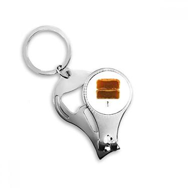 Imagem de Coco Moon Cake Mid-Autumn Festival Nail Nipper Ring Chaveiro Abridor de Garrafas Cortador