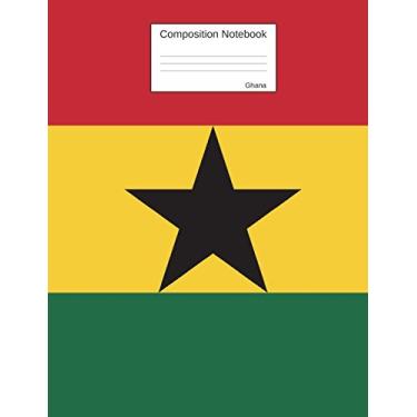 Imagem de Ghana Composition Notebook: Graph Paper Book to write in for school, take notes, for kids, students, teachers, homeschool, Ghanaian Flag Cover