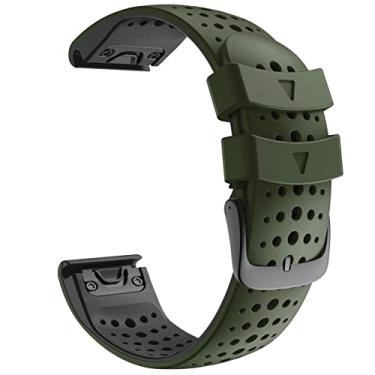 Imagem de KAPPDE Pulseira para Garmin Fenix 5 5Plus Fenix 6 6Plus Watch Liberação Rápida para Approach S60 S62 Forerunner 935 Pulseira de Silicone Easyfit (Cor: E, Tamanho: Forerunner 935 945)