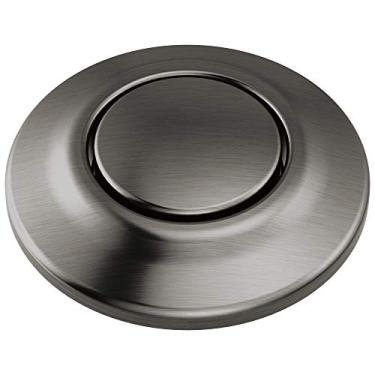 Imagem de Delta Faucet Interruptor de ar para eliminação preto inoxidável, interruptor de ar para eliminação de lixo, kit de interruptor de ar, botão de interruptor de ar, aço inoxidável preto 72050-KS