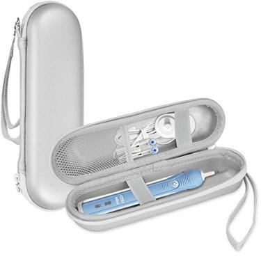 Imagem de ProCase Estojo rígido de viagem para escova de dentes elétrica, adequado para Oral-b Pro 1000 1500 7000 8000/Philips Sonicare 5100 6100, recipiente para estojo de transporte de escova
