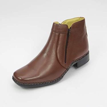 Imagem de botina semi social masculina em legitimo couro bovino tipo floater 36/45 (40, floater chocolate)