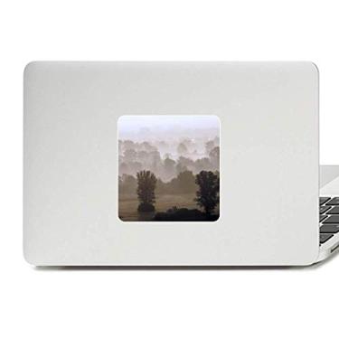 Imagem de Adesivo de vinil Paster para laptop Forest Morning Grassland Fog Sun Decal