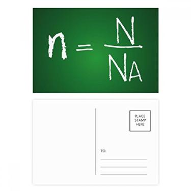 Imagem de Cartão postal com fórmula de substância de química Kowledge conjunto de cartões postais de aniversário para envio de cartões de agradecimento