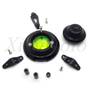 Imagem de NBX- KA-NINJA4-BG - Capa de proteção de motor de motocicleta esquerda kit compatível com NBX- KA-wasaki Ninja 400 2018 CNC