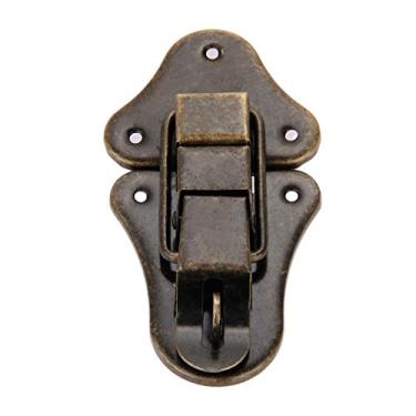 Imagem de 95 * 52mm Antique Jóias Caixa de Madeira Hasps Gaveta Gaveta Latches Malas Decorativas Hasp Latch Buckle Fecho Furnware Móveis YYDFPIIA