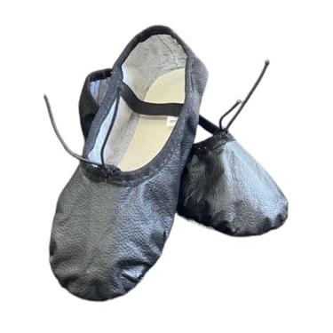 Imagem de Sapatilha Para Ballet Balé Infantil Com Ponta Cor Rosa e Preto Material Sintético (Preto, BR, Criança de 4 a 8 anos, Numérico, 26)