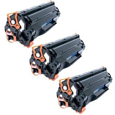 Imagem de KIT 3x Toner Compatível HP 283a Cf283a M125 M127 M127fn M201