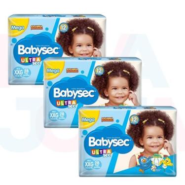 Imagem de Fralda BabySec -Galinha Pintadinha  Ultra Mega 3 Pacotes + 13 kg Taman