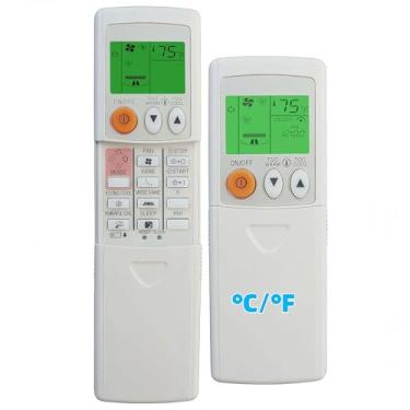 Imagem de Controle remoto de substituição universal compatível com Mitsubishi Electric Mr Slim E12A58426 Controle remoto de ar condicionado KM06B (Fahrenheit e Celsius)