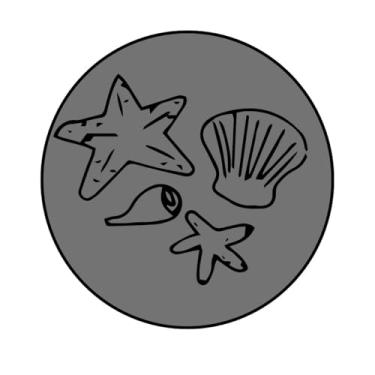 Imagem de Adesivo Personalizado Marítimo Redondo, 50mm, Tema Maritimo para Aquário (VM266, COUCHÉ190, 50MM)