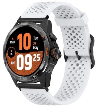 Imagem de Pulseira de silicone compatível com TicWatch Atlas, 20 mm, 22 mm, 24 mm com fivela de metal compatível com Ticwatch Atlas, Pro 5 Enduro, Pro 5, Pro 3 Ultra BT/LTE, Pro, Pro S, Pro 4G, E2, S2, E3, GTH