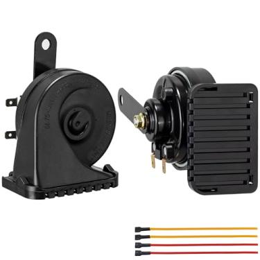 Imagem de BANHAO Buzina de carro, ajuste universal, tom alto baixo, buzinas elétricas de caracol 12 V 130 dB à prova d'água, kit de substituição com tampa