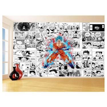 Imagem de Papel De Parede Dragon Ball Goku Página Manga 3,5M Dbz667