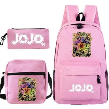 Imagem de Conjunto de 3 sacolas impressas em anime JoJo`s Bizarre Adventure