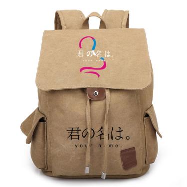 Imagem de Mochila Your Name Kids School Bag com impressão 3D de algodão e poliéster