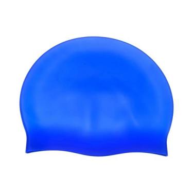 Imagem de Touca De Natação Unissex De Silicone Impermeável Com Proteção De Orelh
