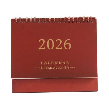 Imagem de Calendário De Mesa Mini 2025-2026, Planner Portátil Com Espiral Grossa