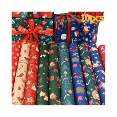 Imagem de Papel De Presente De Natal Extra Longo Grande 70x49 Cm 51020pcs Conjun