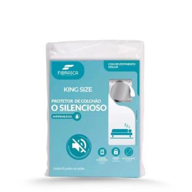 Imagem de Protetor de Colchão Impermeável Silencioso Fibrasca King Size