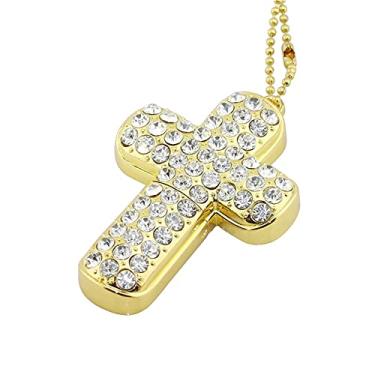 Imagem de 8GB Metal Cross Modelo 3.0 USB Flash Drive Pen Drive Armazenamento de Dados Pen Drive Pen Drive Pen Drive USB Drive USB 3.0 Pen Drive U Disco Flash Memory Flash Disk - Dourado