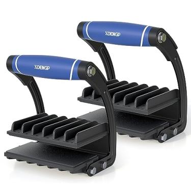 Imagem de XDENGP Suporte de painel e compensado (pacote com 2), ferramenta de elevação de madeira compensada e ferramenta de transporte de drywall, garra de painel para placa de folha de madeira uesd com uma mão, espessura de fixação ajustável de até 2,5 cm