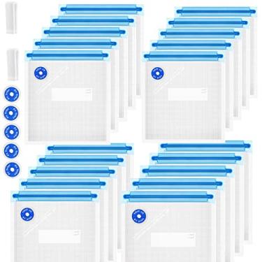 Imagem de Sacos Sous Vide reutilizáveis com 27 peças, saco selador a vácuo livre de BPA, bolsa de armazenamento de alimentos, sacos com zíper a vácuo para cozinhar sous vide - 20 peças de saco selador de